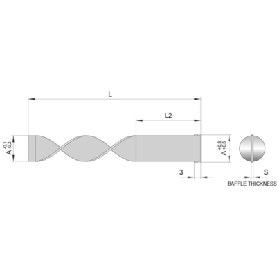 Přepážky spirálové vnitřní - k nalisování