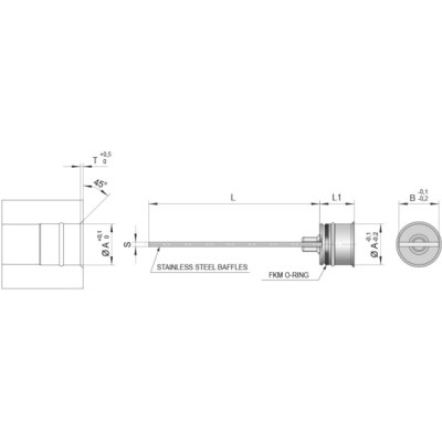 Přepážky rovné vnější - Korekční sada
