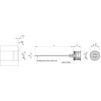 Přepážky rovné vnější - Standard série F